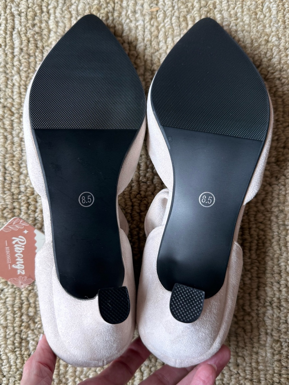 Pointed-Toe 2.4 Inch Suede Pumps - Picture 6 of 11